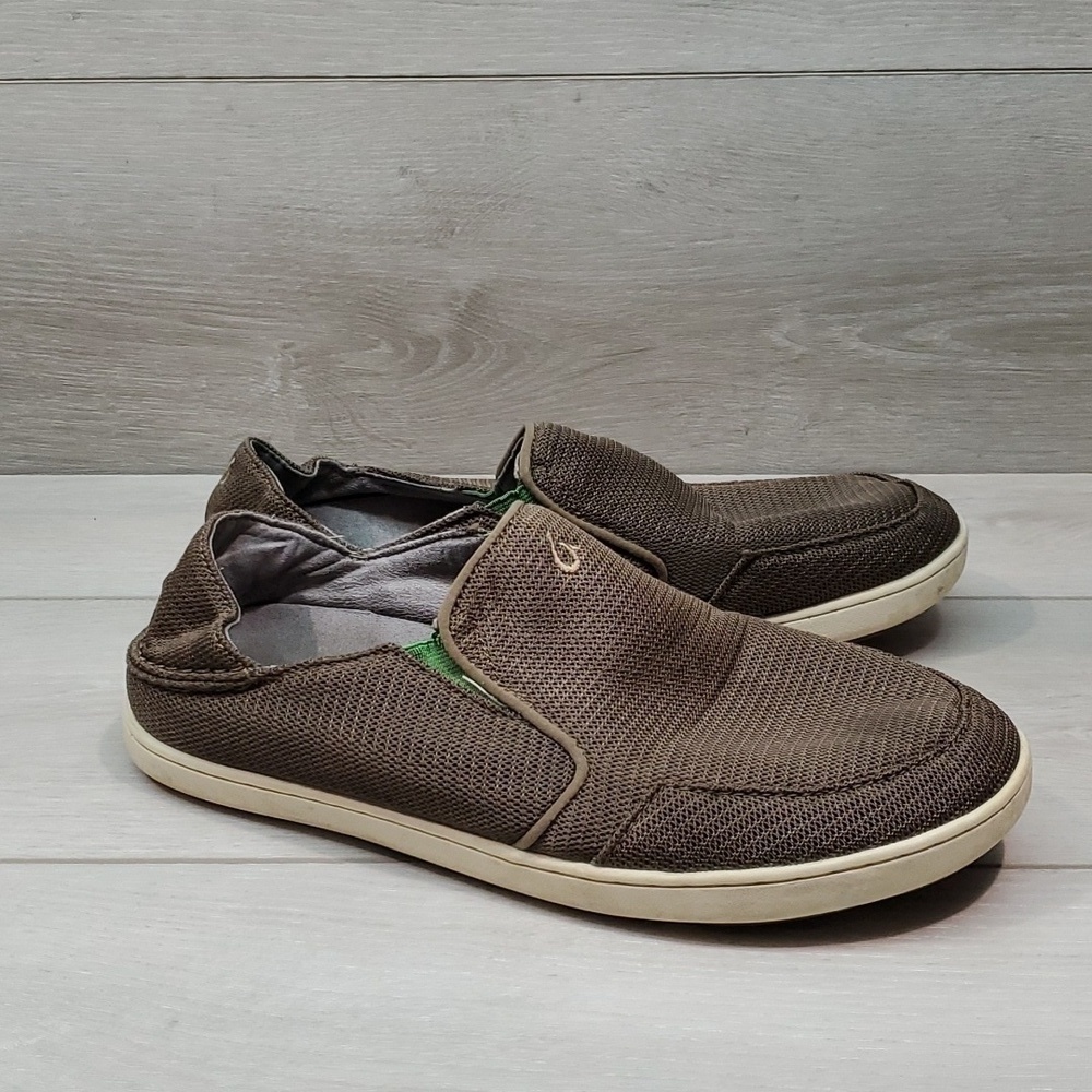 Olukai Mens Nohea Mesh Loafer Slip on shoes sz 9.5
